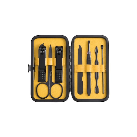 Akol Care Manicure set, 7 pcs (Yellow) AK-MANI-YLW-7